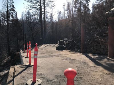 Image of lower driveway free of debris