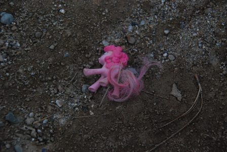 Image of a Pinkie Pie pony from a McDonald's happy meal circa 2016