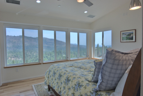 View of master bedroom and windows